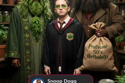 Snoop Dogg shares another AI-generated image, this time he’s Dumbledor, Eminem’s Harry Potter and 50 Cent’s Hagrid