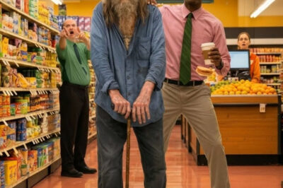 At ninety, I disguised myself as a penniless old man and walked into my own supermarket — what happened changed my legacy forever