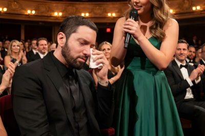 A SPECIAL MOMENT: Last night, Eminem’s daughter, Hailie Jade Scott, stepped onto the stage and delivered a deeply emotional rendition of Lose Yourself, as a tribute to her father — who was quietly watching from the audience.