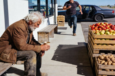 I’m old, with a $10,000/month pension… yet I still had to beg outside a grocery store—until my son saw the bruises on my face and dragged me home to confront my son-in-law.