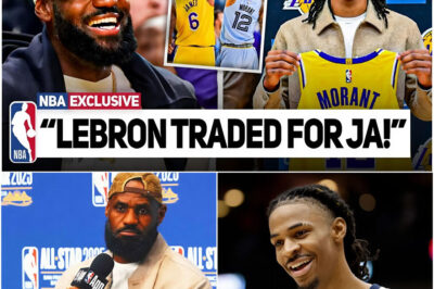 Did the King just leak the biggest trade of the decade LIVE on air? LeBron James didn’t just hint at it—he practically confirmed the chaos! The Memphis Grizzlies have officially put Ja Morant on the block, and the “secret” destination is terrifying the rest of the league. Imagine a lineup with LeBron, Luka Doncic, AND Ja? It’s a superteam that shouldn’t be legal. But there’s a dark side to this deal that no one is talking about…