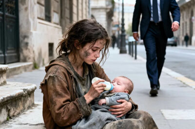 Millionaire followed a suspicious girl carrying a baby… but what he saw left him in sh0ck