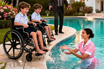 The millionaire’s twins hadn’t laughed in years… until a simple maid managed something no one else could in a single afternoon