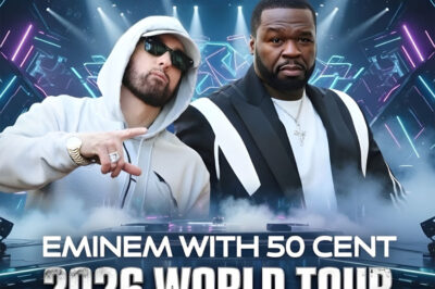 Back in 2003, Eminem joined forces with 50 Cent on the legendary “Anger Management” tour, bringing their raw energy and iconic hits to stages across the world. More than two decades later, fans can look forward to history repeating itself, as the duo gears up to hit the road together once again for the 2026 world tour.
