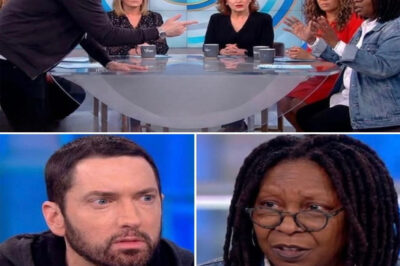MIC DROP MELTDOWN! Whoopi Goldberg Slams Hand Down In Fury As Eminem BREAKS Live TV Rules On The View — Leaving Studio In Chaos And Host Screaming To ‘Cut His Mic’ After ‘Harrowing’ Truth-Bomb Reckoning
