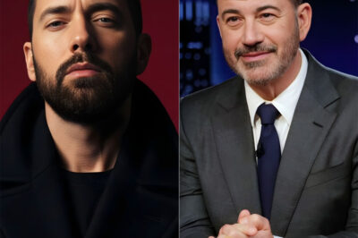 Jimmy Kimmel returned to late night thinking he was in control, but within minutes, the tables turned — he didn’t just interview a legend, he insulted one. It began with a smug, offhand joke aimed at Eminem, brushing him off as a relic from a “loud, primitive era of rap,” the kind of comment meant to earn an easy laugh.