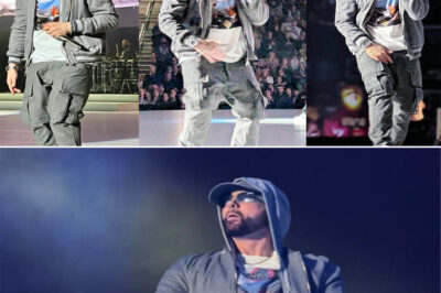 It felt unreal, like something out of a dream. Rocket Mortgage employees showed up for what they thought was a normal all-team meeting—then Eminem walked out. No hype, no warning, no headlines. Just Detroit’s own Marshall Mathers stepping onto a small round stage at Little Caesars Arena, hoodie on, mic in hand. This wasn’t a concert for the public. No tickets. No press. No cameras chasing clicks. Just Eminem, back in his hometown, rapping live for a room full of stunned employees who suddenly realized they were witnessing something money couldn’t buy. One minute it was work. The next, it was Eminem—up close, raw, and real—turning an ordinary workday into a once-in-a-lifetime moment no one there will ever forget.