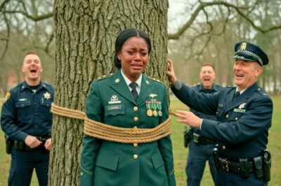 “Police 𝙃𝙪𝙢𝙞𝙡𝙞𝙖𝙩𝙚 a Black General by Tying Her to a Tree – Then Her Entire Military Force Arrives!”…