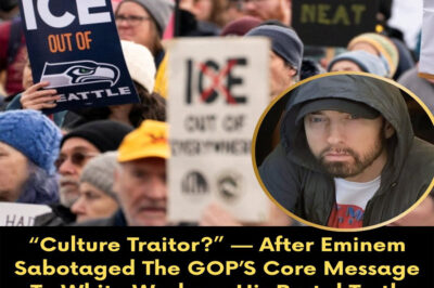 “Culture Traitor?” — After Eminem Sabotaged The GOP’S Core Message To White Workers, His Brutal Truth About ICE Sweeps Just Left The Government Completely Reeling Today