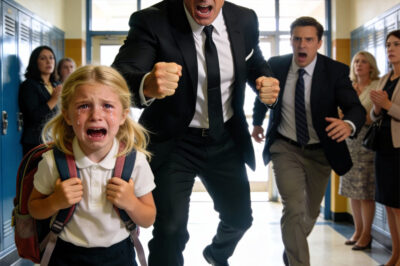 A millionaire arrived at school after hearing his daughter refused to enter her classroom—crying, shaking, begging to go home.