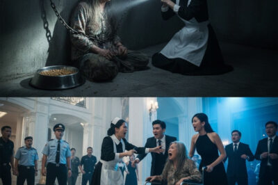 The Maid Heard Moans Coming from the “Forbidden Underground Room” — When She Opened It, She Fell to Her Knees After Seeing the Billionaire’s Mother Chained and Eating Dog Food
