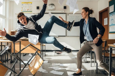 THE SCHOOL BULLY THOUGHT THE NEW TEACHER WAS EASY PREY — ONE JUDO THROW TURNED THE CLASSROOM INTO A CRASH LANDING