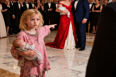 A Billionaire Was Celebrating His Engagement—Until a Homeless Girl Crashed the Party With a Baby in Her Arms and Pointed at the Bride, Freezing the Entire Room…