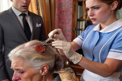 The millionaire’s mother was suffering until a cleaning lady removed something from her head. 