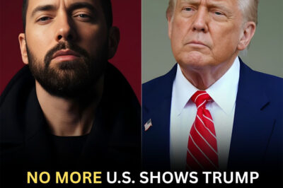 In a shocking move, Eminem has announced that he is canceling all U.S. shows, citing Donald T.r.u.m.p’s impact on the country as the reason.