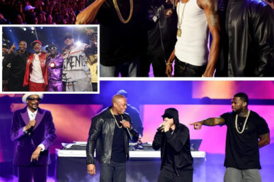 NO CAMERAS. NO RECORDINGS. NO SECOND CHANCE. Dr. Dre. Snoop Dogg. Eminem. 50 Cent. One secret stage. One night. And then it’s gone forever. Insiders are calling it the “Last Supper of Hip-Hop” — a once-in-a-lifetime gathering that will never be replayed, never be streamed, and never be proven… except by those who were there. Miss this night, and you won’t miss a concert. You’ll miss history.