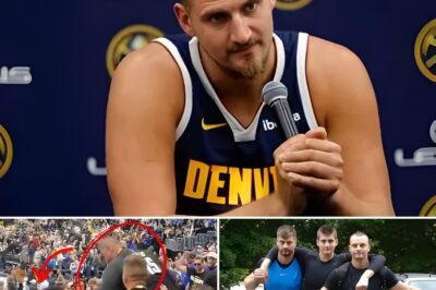 “People only see half the truth…” – Nikola Jokic revealed the presence of a third party lurking in the shadows, causing his two brothers, Strahinja and Nemanja, to lose control right in the stands.