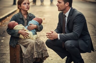 He Stopped at a Red Light in New York and Saw a Little Girl Holding Two Babies — What She Said Next Made Him Miss His Biggest Meeting and Choose a Family He Never Expected
