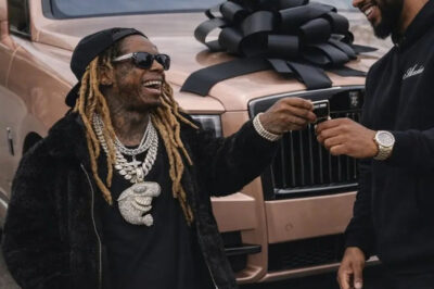 Big boss moves only Lil Wayne really showing what leadership look like — gifting Pooh Shiesty a rose gold Rolls-Royce Cullinan, a Young Money Cuban hanging off the Spirit of Ecstasy, keys in hand, and legacy in motion. This ain’t just a car… this is a statement. Young Money investing in stars and turning artists into bosses