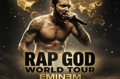 Eminem launches a 35- show, 3-continent world tour delivering raw lyrics, surprise guests, and massive energy-the decade’s biggest music event is here.
