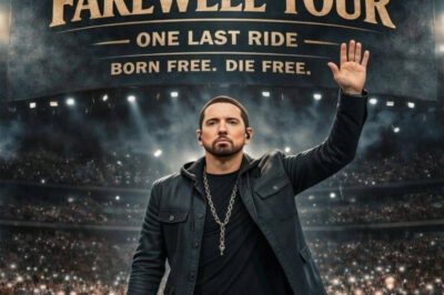 Eminem confirms his 2026 farewell tour, One Last Ride, an emotional goodbye celebrating decades of artistry, cultural impact, resilience, and a legacy that reshaped hip-hop…