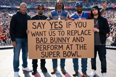 Super Bowl Music Revolution Ignites: Legendary Hip-Hop Icons Unite to Reclaim America’s Soul.