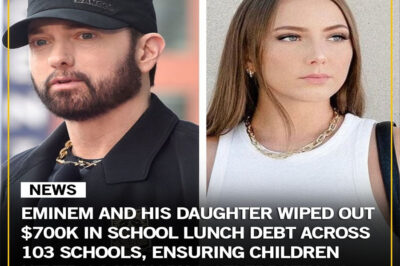 A quiet act with massive impact. Eminem and his daughter stepped in to erase nearly $700,000 in unpaid school lunch debt across 103 schools, ensuring thousands of children could eat without shame or punishment. For many families, the debt had been piling up quietly, creating stress and stigma around something as basic as lunch. By covering the full amount, they removed an invisible burden that often falls hardest on kids who have Пo control over their circumstances.