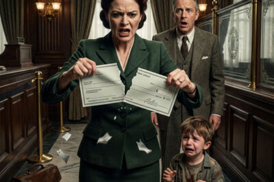The Bank Manager TEARS UP The CHECK Of A Little Boy… Seconds Later, Her Blood Ran Cold When She Realized Who Was Standing Behind Him…