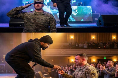 A YOUNG SOLDIER RAISED HIS HAND IN SALUTE. ICE CUBE DID SOMETHING THAT WAS NEVER IN THE SCRIPT.