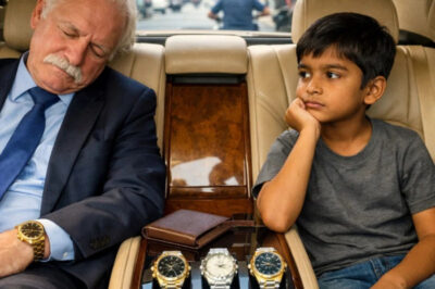 The billionaire pretended to be asleep to test his driver’s child—he thought the kid would pickpocket him, but tears streamed down his face when he saw what the child did.