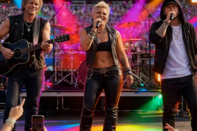“THE END OF AN ERA IS HERE — Bon Jovi, P!NK & Eminem UNITE for ‘One Last Ride’ 2026, a Farewell Tour So Powerful Fans Are Calling It the FINAL SOUNDTRACK OF A GENERATION”! The music world has gone completely silent — holding its breath for what may be the most emotional tour ever announced. Three icons. Three legacies. One final journey.