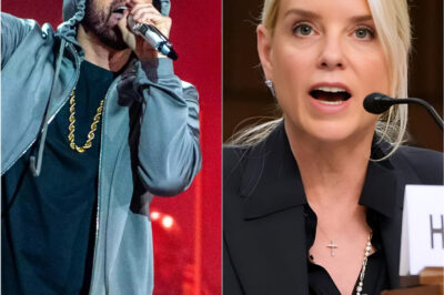 “Sit down – who do you think you’re representing?” Eminem left Pam Bondi speechless in a shocking live TV moment
