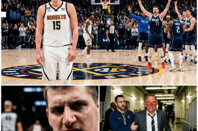 BREAKING NBA NEWS: Nikola Jokić left frozen at midcourt as Luka Dončić drilled a “killer” shot with 0.5 seconds left in overtime, sending the Denver Nuggets crashing down in front of the entire NBA — the Denver locker room reportedly erupted in heated arguments, with sources claiming Jokić slammed his hand on a chair and admitted,