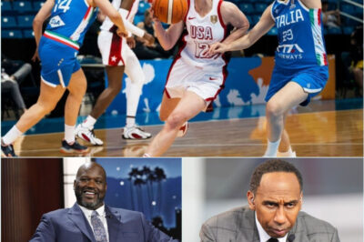 A Studio Showdown: Shaquille O’Neal Silences Stephen A. Smith After Criticism of Team USA’s Victory Over Italy-us