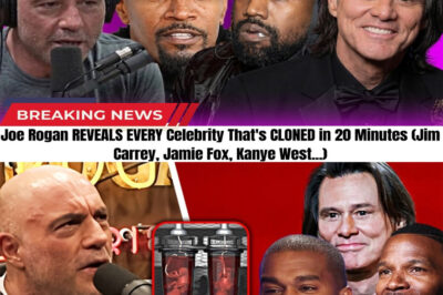 Joe Rogan just exposed a MASSIVE conspiracy that is shaking the internet! From Jim Carrey’s shocking new face to Kanye’s sudden change, fans are terrified that the celebrities we know have been REPLACED by clones! The evidence they just found about Hollywood’s ultimate method of control will make your blood run cold…