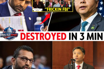 “LOWER YOUR TONE, SON!” — Ted Lieu traps Kash Patel with the evidence the FBI “missed.”