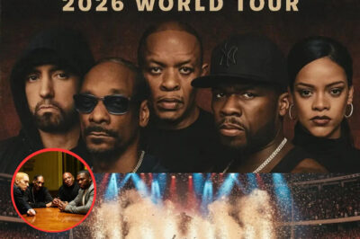 Viral “One Last Ride Tour 2026” Poster Sparks Global Buzz — But Is the Eminem, Dr. Dre, Snoop Dogg, 50 Cent and Rihanna Super Tour Real?