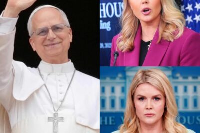 “You need to be silent!” — a tweet from Karoline Leavitt targeting Pope Leo XIV spectacularly backfired when the Pope read every word of it live on television, capturing global attention and leaving the studio in stunned silence.