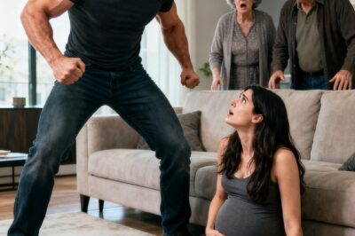 “My husband hit me while I was pregnant, and his parents laughed… but they didn’t know that a single text message would destroy everything