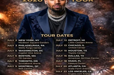 Chris Brown 2026 Tour Schedule Revealed: A High-Energy Arena Takeover Fans Can’t Miss
