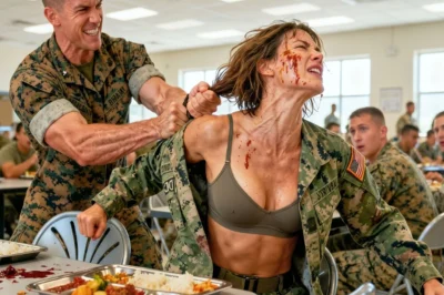 “Get Out!” A Marine Grabbed Her Hair — Seconds Later, the SEAL Sniper Dropped Him Cold