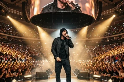 AT 53, Eminem SANG ONE SONG – AND 12,000 PEOPLE REFUSED TO STOP CLAPPING FOR NEARLY 8 MINUTES.