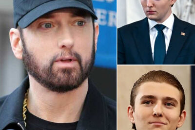 TENSE HOLLYWOOD MOMENT: Eminem’s Reported Response to Barron Trump Remark Leaves Entire Room Frozen