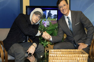“He Completely Broke My Brain” — Stephen Colbert Unmasks Eminem’s 42-Minute Deadpan Masterclass, Broadcasting The 1 Unscripted Joke That Salvaged Their Chaos.