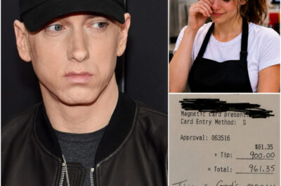 Jessica, a 19-year-old waitress, had no idea she was serving Eminem, one of the most talked-about figures in music and entertainment, at a small roadside diner in Phoenix. Thanks to her kindness, humility, and empathy, the music icon reportedly made her an offer that could completely change her life. After a simple meal, this sincere gesture turned Jessica’s world upside down, opening up opportunities she never dared to imagine.