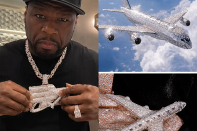 Breaking News 50 Cent has reportedly just received a custom Bombardier diamond-plated pendant from Benny, valued at an astonishing 1 billion Naira.