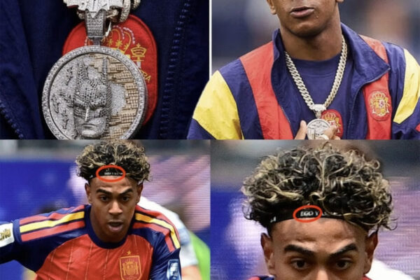 “Prodigy” Lamine Yamal wears a billion dollar Batman neckl...