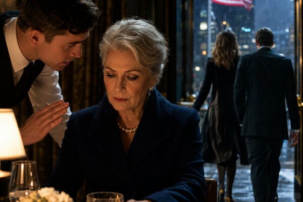 The waiter whispered to the widow, “Ma’am, don’t tak...